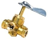Three Way Fuel Line Valve (Size: 3/8\ X 3/8\ X 3/8\ (.95cm) Npt Standard Package: 12) By Seachoice Products