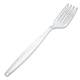 6 7/8 Clear Extra Heavyweight Plastic Fork (05-0176)