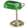 Bankers Lamp, 14" High, Green Shade (LLR02033) Category: Desk and Table Lamps