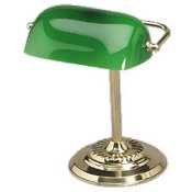Bankers Lamp, 14 High, Green Shade