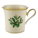 Lenox Holiday Gold Banded Ivory China Mug Lenox Holiday Gold Banded Ivory China Mug