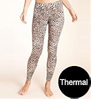 Heatgen Animal Print Thermal Leggings