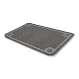PetMate Litter Round-Up Catcher Mat (light grey color - 47'' x 32'' x .25'')