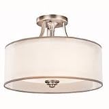 Kichler Lighting 42386AP Lacey Semi-Flush Ceiling Light, Antique