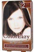 ColorEazy Permanent Cream Hair Color 2 Dark Brown - 3.47 oz,(De La Ritz) by De La Ritz