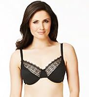 Ornate Guipure Embroidery Underwired Minimiser C-GG Bra