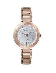 DKNY Rose-Gold Small Round Bracelet Womens watch #NY8785