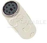 MiniDin6 Female to MiniDin6 Female, Keyboard Mouse Extension Adapter