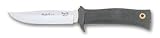 Muela-25-10 Easy Grip Rubber Handle Razor Edge Fixed Blade Knife (Leather Sheath)