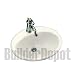 Kohler K-2905-1-96 Farmington self-rimming lavatory with single-hole faucet drilling, Biscuit