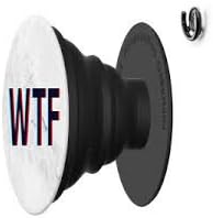 Pop Sockets: Expanding Stand and Grip Holder + Pop Socket Combo Pack for Smartphones and Tablets (White WTF)