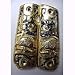 Armadillo Abalone Inlay German Silver Pistol Grips