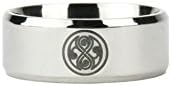 Doctor Who Seal of Gallifrey / Rassilon Surgical Stainless Steel Ring 316L SIZE 9