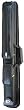 Black Leatherette Billiards Pool Cue Hard Case with Soft Look and a Special Spring Loaded Bottom