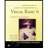 Introduction to Computer Programming Visual BASIC 6-Textbook Only