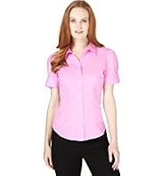 Classic Collar Dobby Panelled Shirt