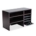 Safco 3692MH Wood Desktop Organizer, 29w x12d x18, Mahogany