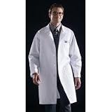 Medline Knee Length Lab Coat, White, Medium