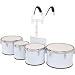 Musical Instruments : Verve X Series 8-10-12-13 inch Quad Set with Carrier, White