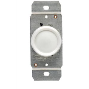 Leviton #L02-00700-00W White 600W Rotating Dimmer