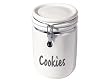 Oggi Jumbo 9-1/2-Inch Ceramic Cookie Jar, White