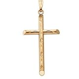 14K Yellow Gold Cross Pendant