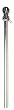 Alumimum Pole W/Ball Bearing & Ring 54"