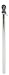 Alumimum Pole W/Ball Bearing & Ring 54"