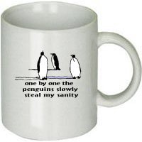 Picture of Penguins One By One the Penguins Slowly Steal My Sanity Coffee Cup
