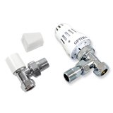 White Optima Angled 10mm TRV and Lockshield Pack