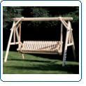 Rustic Natural Cedar Furniture Company� Cedar Log 6' American Garden Swing by RUSTIC NATURAL CEDAR