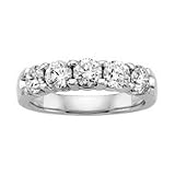 1 1/2 ct. tw. Diamond Anniversary Ring in 14K White Gold