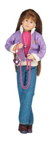 Only Hearts Club: Olivia Hope Heart to Heart Doll with Purple Heart Charm Necklace