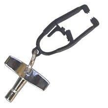 Ahead Klip-it Drum Key, Black Chrome by 
