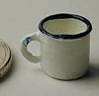 Tea Mug in Painted Pewter by Warwick Miniatures