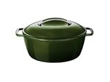 KitchenAid 6-1/2-Quart Cast-Iron Oval Casserole, Green