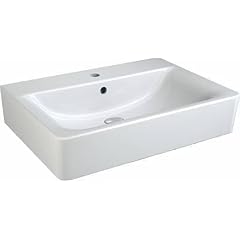Ideal Standard Connect Cube Waschtisch wei�; mit 1 Hahnloch, mit �berlauf; 60