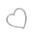 14k White Gold & Diamond Heart Pendant (0.26ctw)