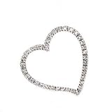 14k White Gold & Diamond Heart Pendant (0.26ctw)