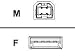 Adaptor USB Type A Female/ B Male