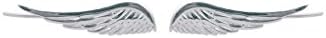 Miss Chopin Sterling Silver Angel Wing Ear Crawler Earrings Rhodium Plated