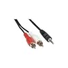 1.5m 2x Cinch Stecker auf 3.5mm stereo Stecker