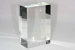 24" x 36" - 4" Solid Clear Acrylic / Plexiglass Block , polished