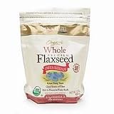 Spectrum Essentials Organic Whole Flaxseed, 15-Ounce Pouch (Pack of 6)