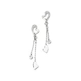 14kWhiteGold1/10Ct.Tw.DiamondHeartEarrings