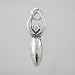 Small Lunar Goddess Pendant in Sterling Silver, #9210