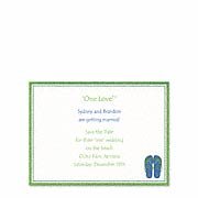 Maui Sandals Invitation Wedding Invitations