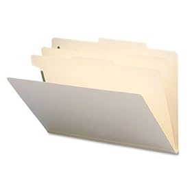 Smead® Manila Four- and Six-Section Top Tab Classification Folders