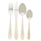 Sterlingcraft 49pc Stainless Steel Flatware Set w/ Gold Printing