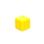 16mm Square-edged Opaque Blank Yellow 6-sided Dice